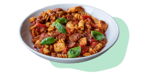 Chicken & chorizo arrabbiata